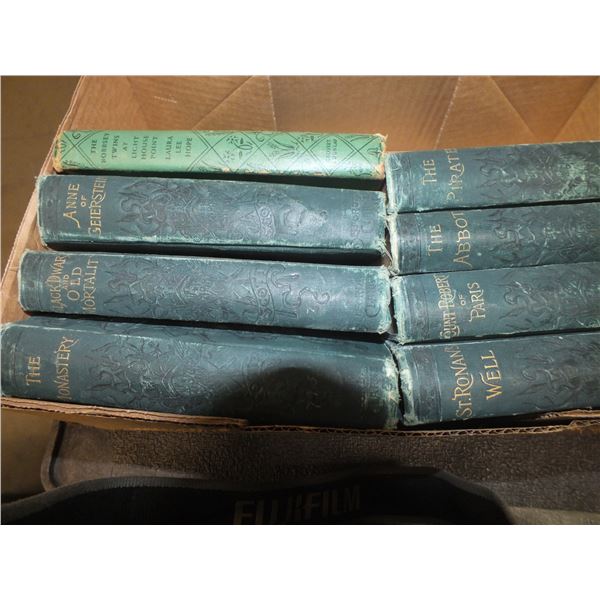 1 Box of Cassette Tapes & 1 Box Of Old Books