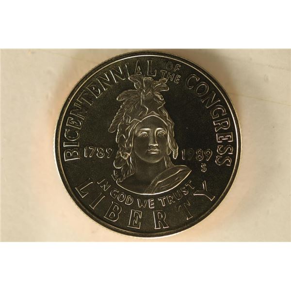 1989-S US PF HALF DOLLAR BICENTENNIAL OF CONGRESS