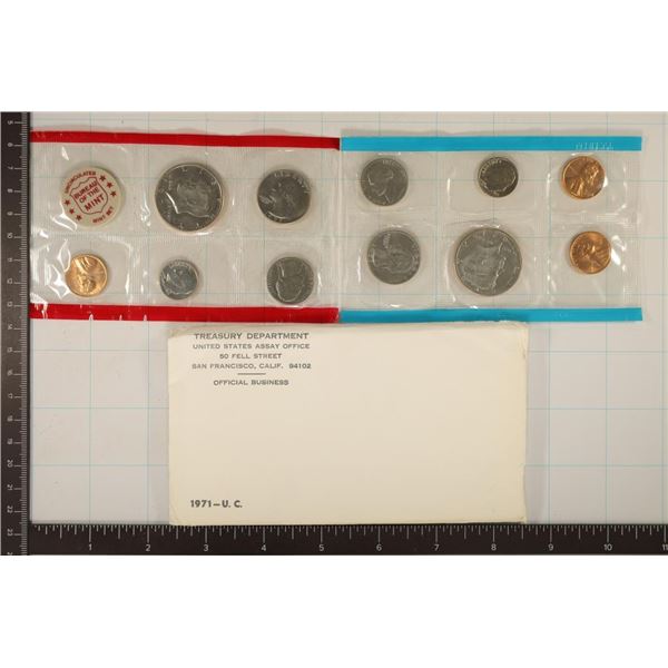 1971 US MINT SET (UNC) P/D/S (WITH ENVELOPE)