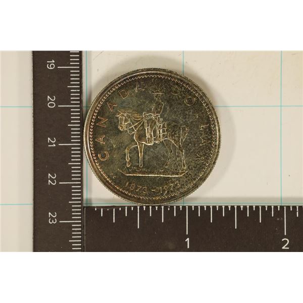 1973 CANADA SILVER DOLLAR .3750 OZ. ASW TONED