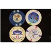 Image 1 : 4-PLASTIC $1 CASINO GAMING TOKENS: RIVERBOAT