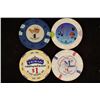 Image 2 : 4-PLASTIC $1 CASINO GAMING TOKENS: RIVERBOAT