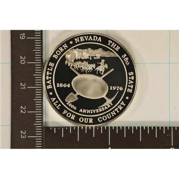 1.16 TROY OZ. PF STERLING SILVER ROUND, NEVADA: