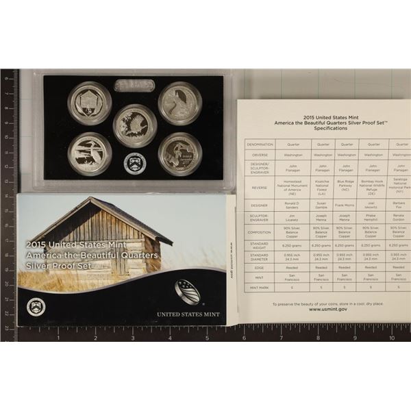 2015 SILVER US 50 STATE QUARTERS PROOF SET WITHBOX