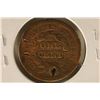 Image 2 : 1851 US LARGE CENT WITH HOLE