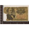 Image 1 : 1874 25 CENT US FRACTIONAL CURRENCY LOWER LEFT
