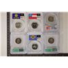 Image 2 : 6 SLABBED US QUARTERS: 1999-S SILVER PCGS PR69