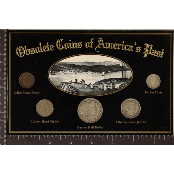 OBSOLETE COINS OF AMERICAN PAST 5 COIN SET
