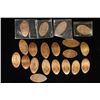 Image 1 : 20 ELONGATED CENTS: 18 ON LINCOLN CENTS & 2 ON