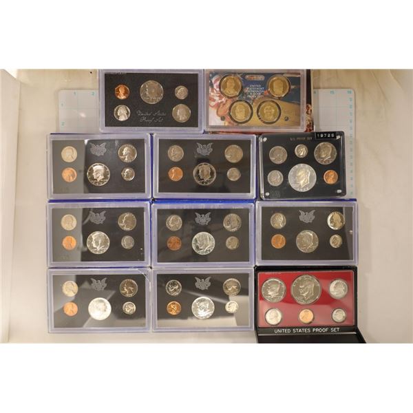 DEALER LOT OF 11 US SETS: 2009 PRESIDENTIAL DOLLAR