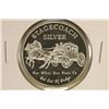 Image 1 : 1 TROY OZ .999 FINE SILVER PF ROUND STAGECOACH