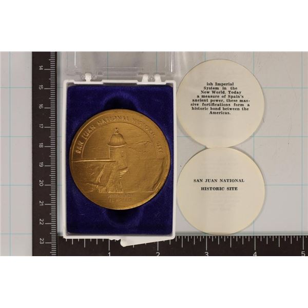 1.96 OZ. BRASS SAN JUAN NATIONAL HISTORIC SITE