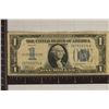 Image 1 : 1934 US $1 SILVER CERTIFICATE FUNNY BACK BLUE SEAL