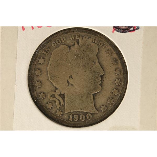 1900-O SILVER BARBER HALF DOLLAR