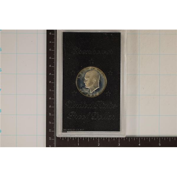 1972 IKE SILVER DOLLAR PROOF (BROWN PACK) NO