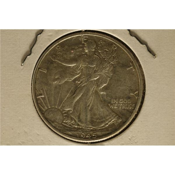 1945 SILVER WALKING LIBERTY HALF DOLLAR