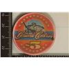 Image 1 : $5 GRAND CENTRAL CASINO CHIP TUKWALA WASHINGTON