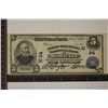 Image 1 : 1902 LARGE SIZE $5 NATIONAL CURRENCY 1ST NATIONAL