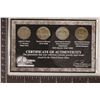Image 2 : HISTORIC US 5 CENT PIECES FOUR COIN SET: