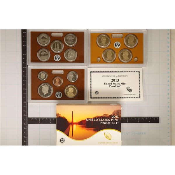 2013 US SILVER PROOF SET (WITH BOX) & CERTIFICATE