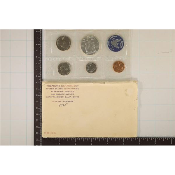 1965 US SPECIAL MINT SET WITH ENVELOPE