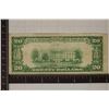 Image 2 : 1929 US $20 NATIONAL CURRENCY BROWN SEAL