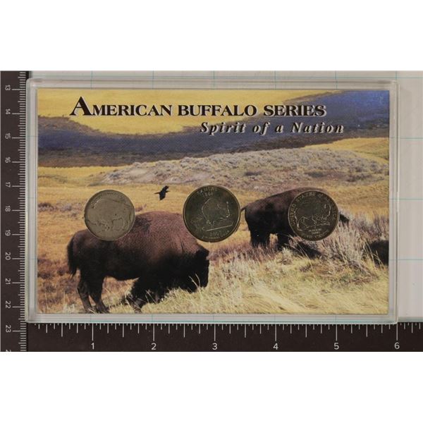 AMERICAN BUFFALO SERIES 3 COIN SPIRIT OF A NATION