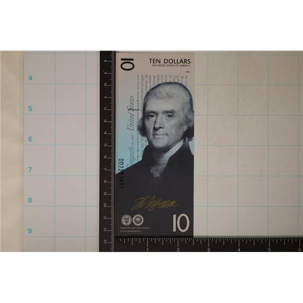 2020-A US $10 THOMAS JEFFERSON CU POLYMER