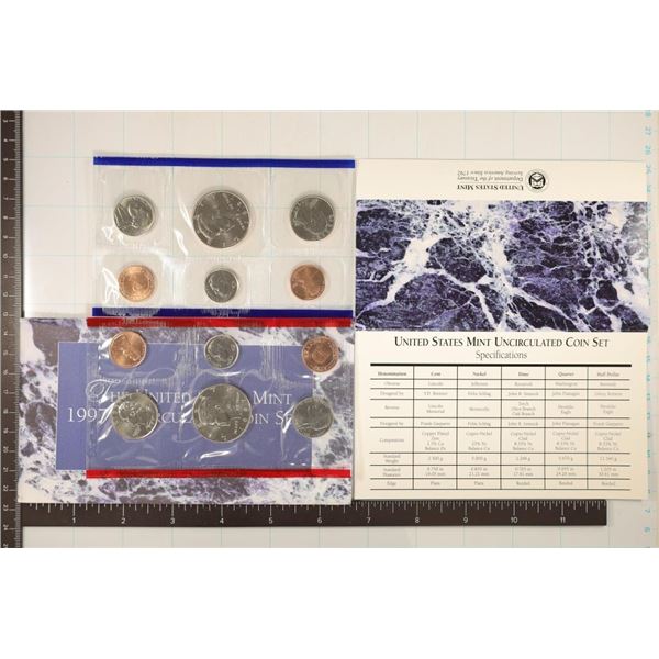 1997 US MINT SET (UNC) P/D (WITH ENVELOPE)