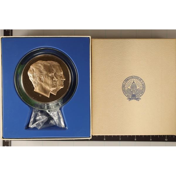 1973 NIXON / ANGEW INAUGURAL SOLID BRONZE MEDAL