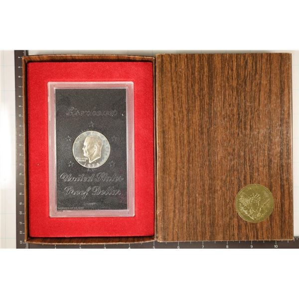 KEY DATE 1973-S IKE SILVER DOLLAR PROOF BROWN PACK