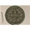 Image 1 : 1875-F GERMAN SILVER 1 MARK .1606 OZ. ASW