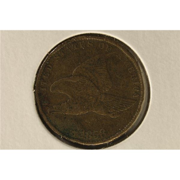 1858 FLYING EAGLE CENT SMALL LETTER