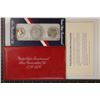 Image 1 : 1976 US SILVER 3 COIN BICENTENNIAL UNC SET IN
