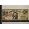 Image 1 : 1917 US $1 LARGE SIZE RED SEAL NOTE "SAWHORSE"