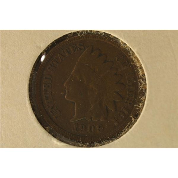 BETTER DATE 1909 INDIAN HEAD CENT VERY FINE