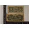 Image 2 : 2-1800'S CUBA BILLS 1896 5 CENTAVO 1897 20 CENTAVO
