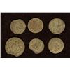Image 1 : 6 SILVER DIME SIZED OTTOMAN EMPIRE PARA COINS: