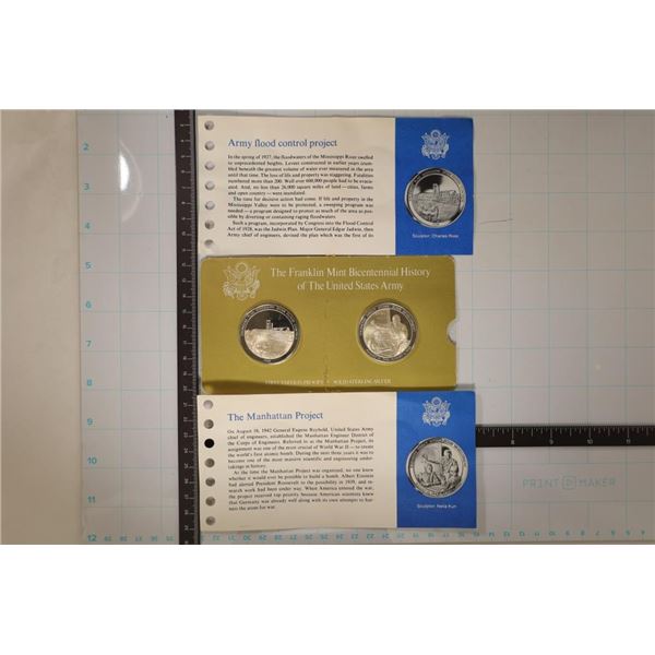 2-STERLING SILVER PROOF BICENTENNIAL HISTORY