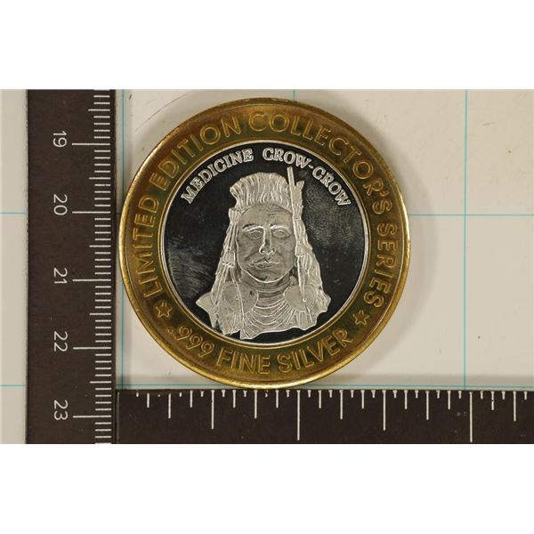 CASINO $10 SILVER TOKEN (UNC) JACKPOT JUNCTION