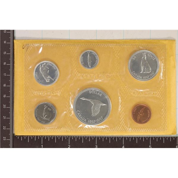 1967 CANADA SILVER UNC SET 1.1 OZ. ASW