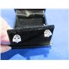 Image 2 : Diamond Earrings 1.04 ct with 14K White Gold Setting