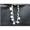 Image 1 : Pearl and Mother of Pearl Shells Necklace with Sterling Clasp