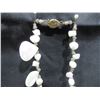 Image 3 : Pearl and Mother of Pearl Shells Necklace with Sterling Clasp