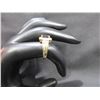 Image 3 : Ring & Earrings Set - 10K with Diamonds & Possible Garnets