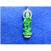 Image 2 : Jade Pendant with Diamonds & White Gold Chain