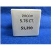 Image 2 : Precious Gem - Zircon 5.76 ct. for Custom Jewelry