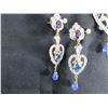 Image 1 : Brooch & Earring Set, Made in India is 22K Gold with Unknown Gems