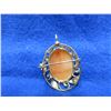 Image 2 : Cameo Brooch or Pendant with 14K Gold Mount