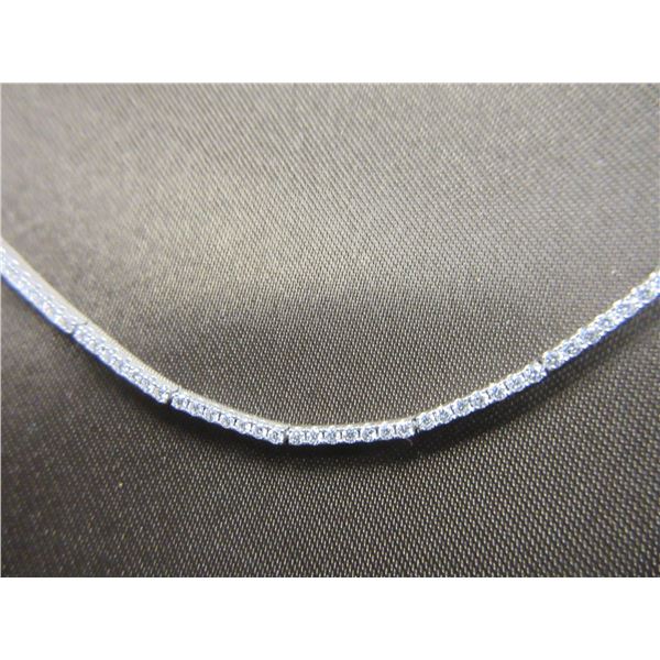 Birks Diamond Necklace with 140 Diamonds & 18K White Gold